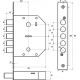 Замок врезной сувальдный KEDR 0601