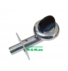 Засувка одностороння врізна Аріко Чорний/Хром