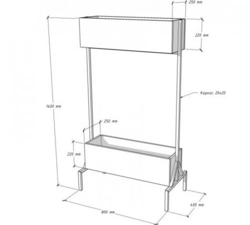 Кашпо-підставка для квітів Амелія 2