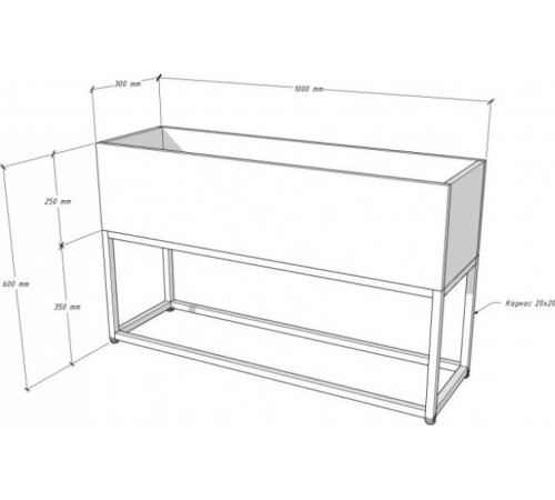 Кашпо Амелія 3 від МСМ | Стильна підставка Loft на 3 рівні