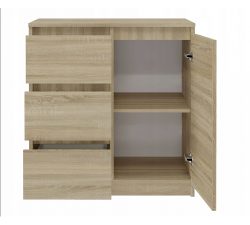 Комод с 1 дверью и 3 ящиками MSM — стильный лофт комод