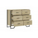 Комод дуб Сонома 91×35,5×74,5 см – надежный и просторный комод от MSM.
