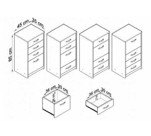 Комод Аріст   с ящиками дуб Сонома MSM – комфорт и стиль для вашего пространства
