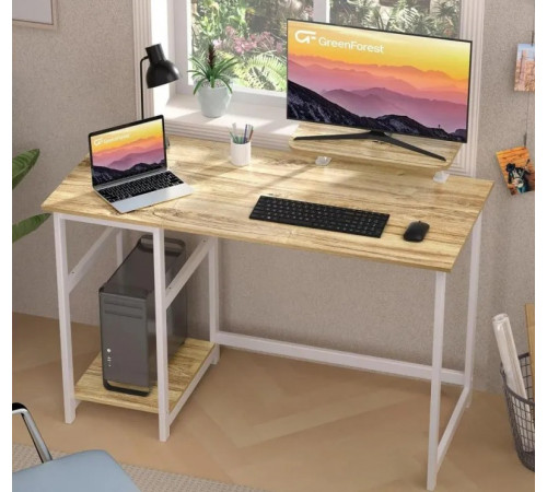 Компьютерный домашний стол GreenForest с подставкой для дисплея
