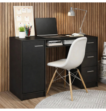 Комп'ютерний стіл Madesa Alaska з 3 ящиками та 1 дверцятами