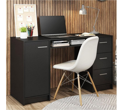 Компьютерный стол Madesa Alaska - 3 ящика + шкаф