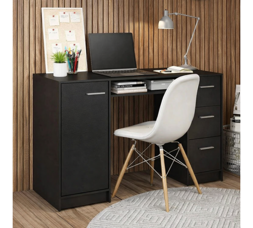 Комп'ютерний стіл Madesa Alaska — 3 шухляди + шафа