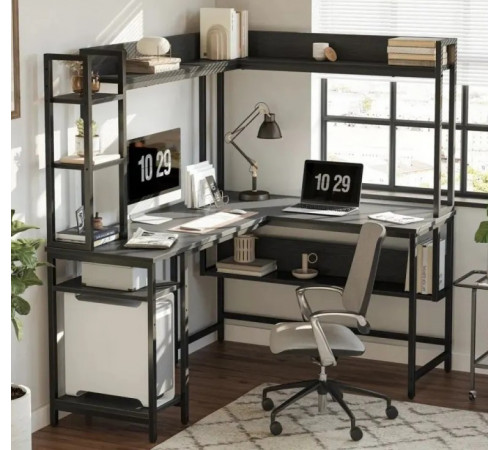 Компьютерный угловой стол Vouaux L‑образный