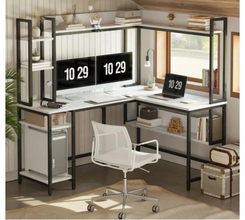 Компьютерный угловой стол Vouaux L‑образный