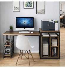 Компьютерный стол для домашнего офиса с полкой