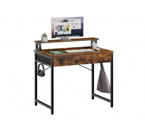 Универсальный компьютерный стол с эргономичной подставкой и системами хранения