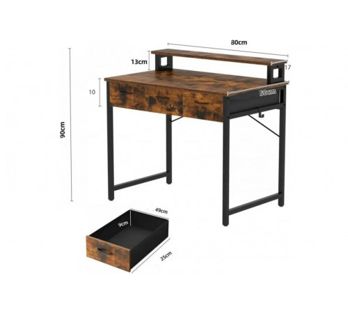 Универсальный компьютерный стол с эргономичной подставкой и системами хранения