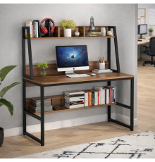 Компьютерный стол с книжной полкой