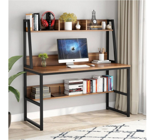 Компьютерный стол в стиле лофт с металлическим каркасом