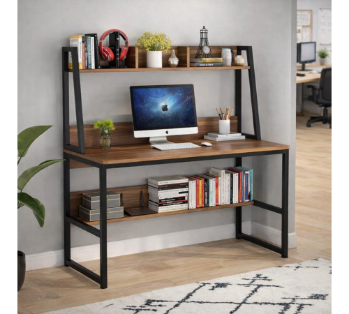 Компьютерный стол в стиле лофт с металлическим каркасом