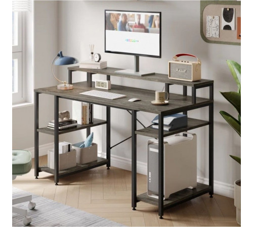 Компьютерный стол с полкой для монитора