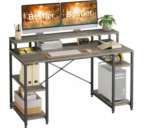 Компьютерный стол с полкой для монитора