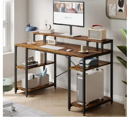 Компьютерный стол с полкой для монитора