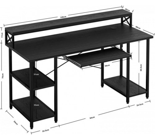 Компьютерный стол на металлической основе