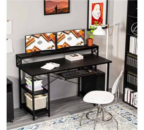 Компьютерный стол на металлической основе