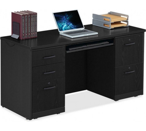 Компактный стол Credenza Via Double Pedestal (152×60×76 см)