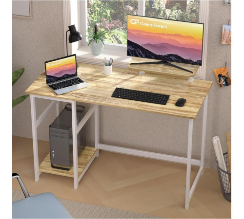 Компьютерный домашний стол GreenForest с подставкой для дисплея