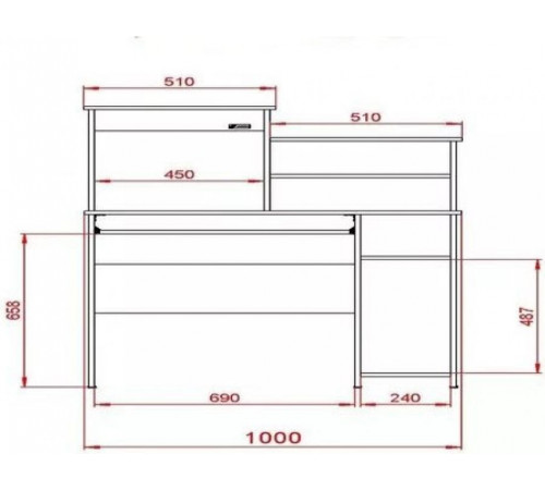 Компьютерный стол Mosconi