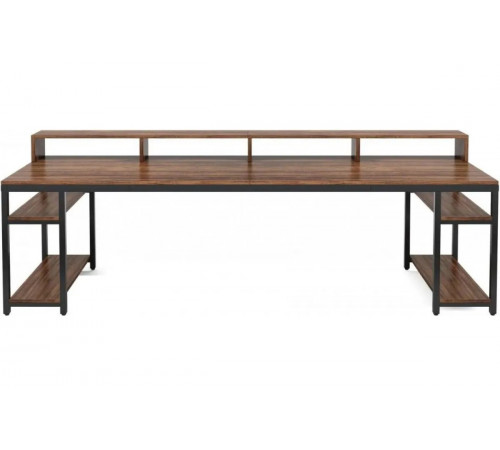 Компьютерный стол с полкой под монитор и 4 открытыми полками