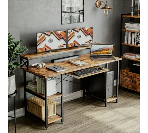 Компьютерный стол на металлической основе