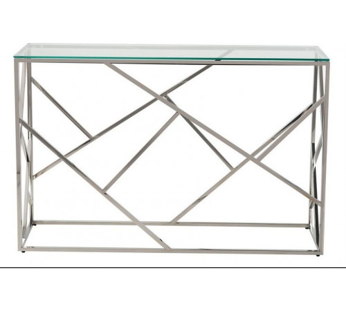 Консоль CF-3 прозрачное серебро Vetro MSMLOFT