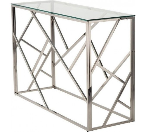 Консоль CF-3 прозрачное серебро Vetro MSMLOFT