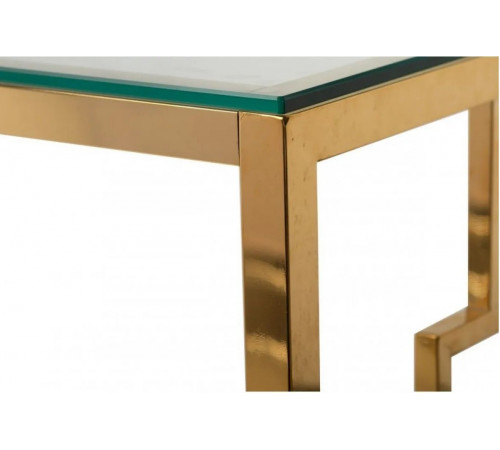 Консоль CL-3 прозрачная золотистая Vetro MSMLOFT