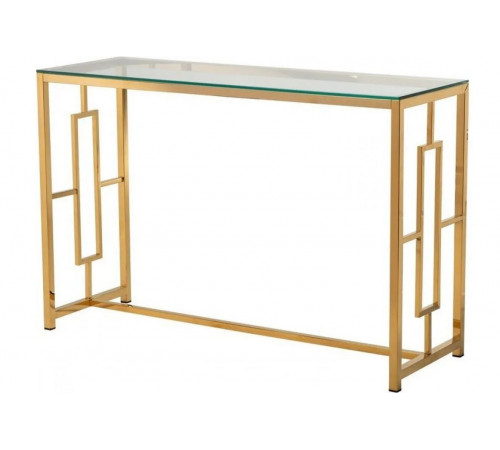 Консоль CL-3 прозрачная золотистая Vetro MSMLOFT