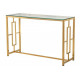 Консоль CL-3 прозрачная золотистая Vetro MSMLOFT