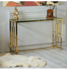 Консоль Vetro CL-3 прозрачный/золото, MSMLOFT