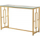 Консоль CL-3 прозрачная золотистая Vetro MSMLOFT