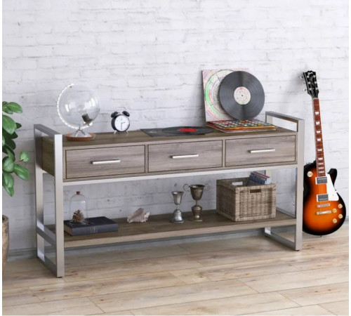 Консоль с ящиками L-145 Хром MSMLOFT