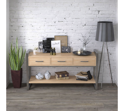 Консоль с ящиками L-145 Хром MSMLOFT