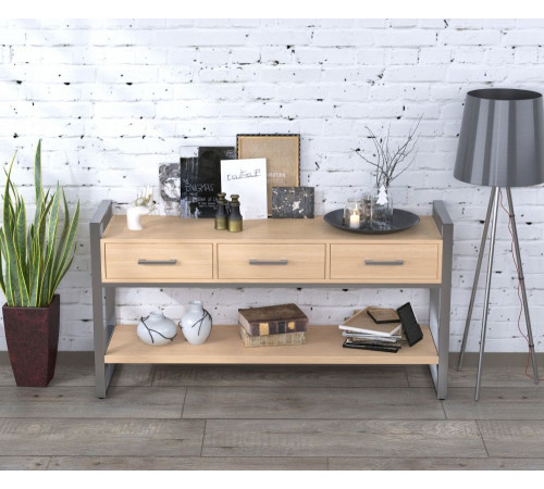 Консоль з ящиками L-145 Хром MSMLOFT