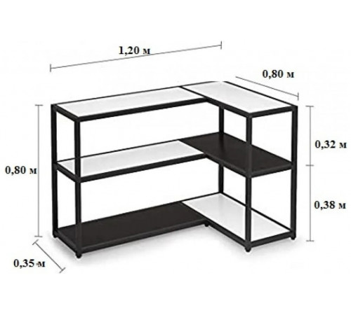 Консоль угловая в стиле MSMLOFT