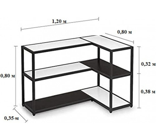 Консоль угловая в стиле MSMLOFT