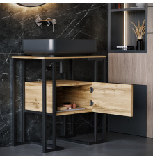 Консоль-тумба под умывальник в ванную комнату в стиле лофт