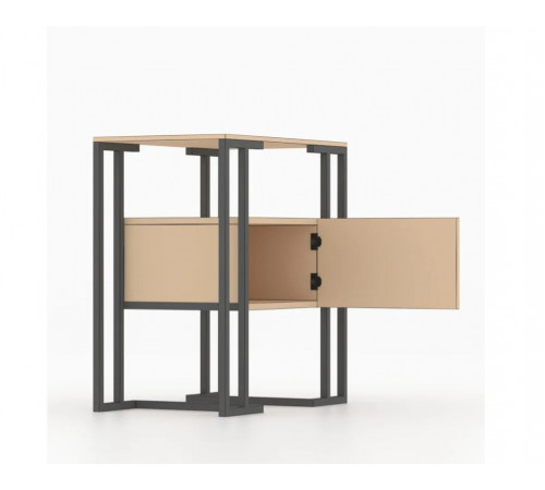 Консоль-тумба под умывальник в ванну, стиль LOFT, 640×395×690 мм (МСМ)