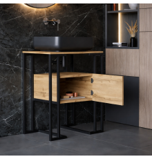 Консоль-тумба под умывальник в ванную комнату в стиле лофт