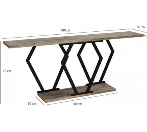 Консольный стол 180×30×75