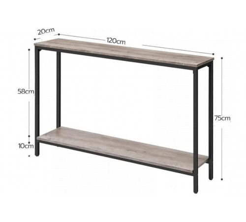 Консольний стіл Kearria — витончене рішення для найвужчих просторів