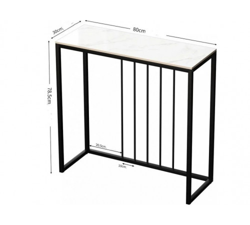 Консольный стол 80×30×78,5 см (узкий для гостиной)
