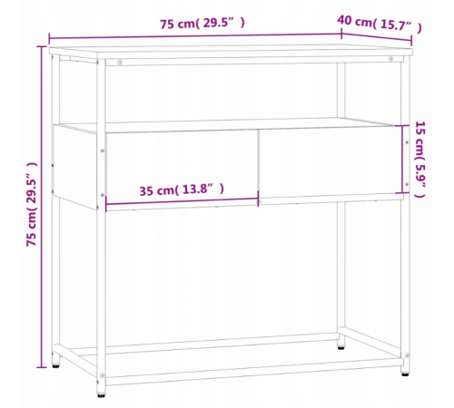 Консольный столик, черный