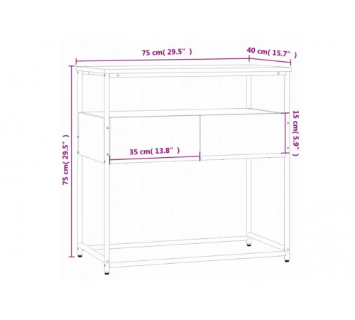 Консольный столик, черный