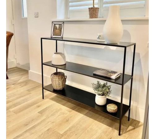 Консольный столик 3 яруса, черный